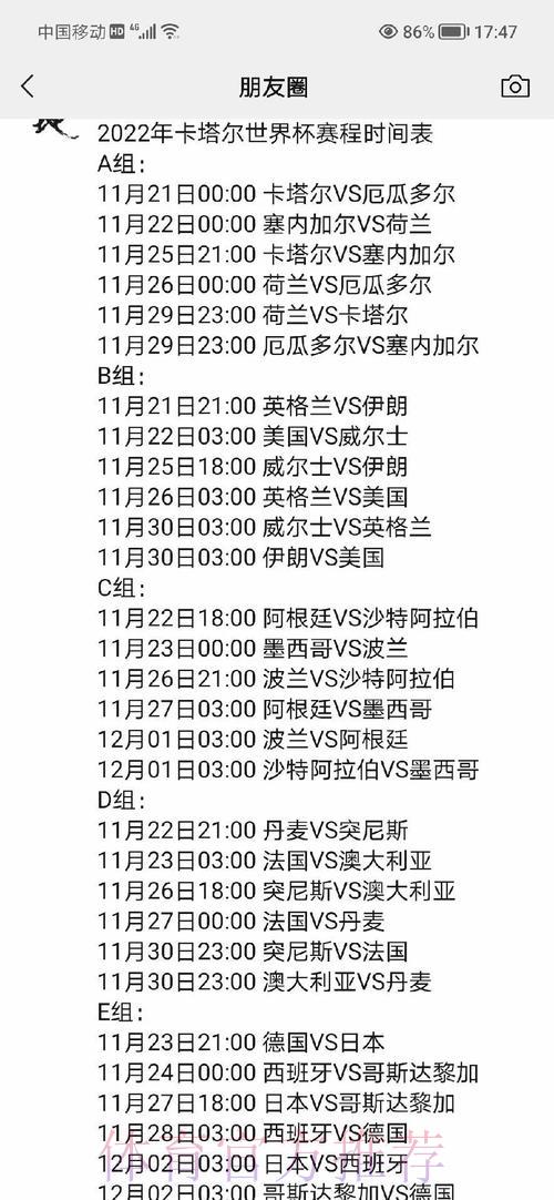 深度剖析最新世界杯赛事日程全攻略 深度剖析最新世界杯赛事日程全攻略